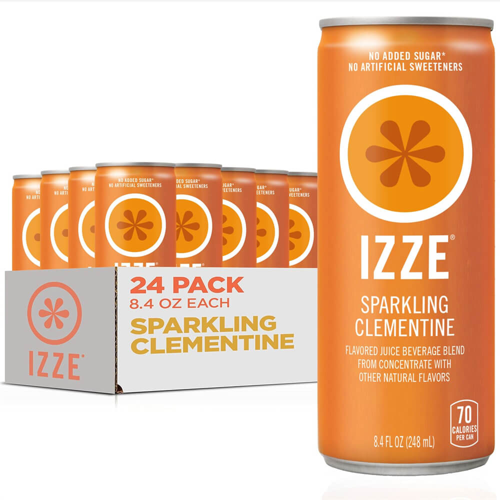 IZZE Sparkling Juice, Variety Pack, 8.4 Fl Oz Can (Pack of 24)