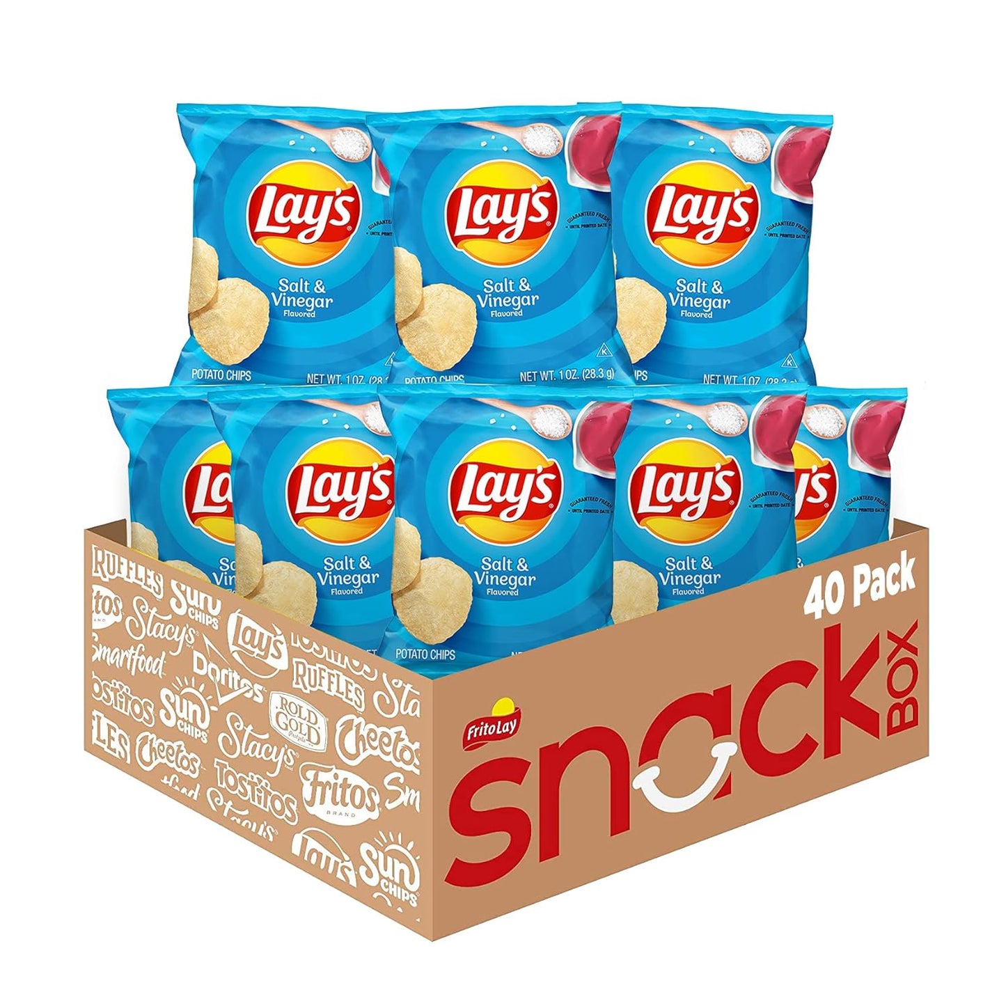 Lay's Potato Chips, 1 Ounce (Pack of 40)