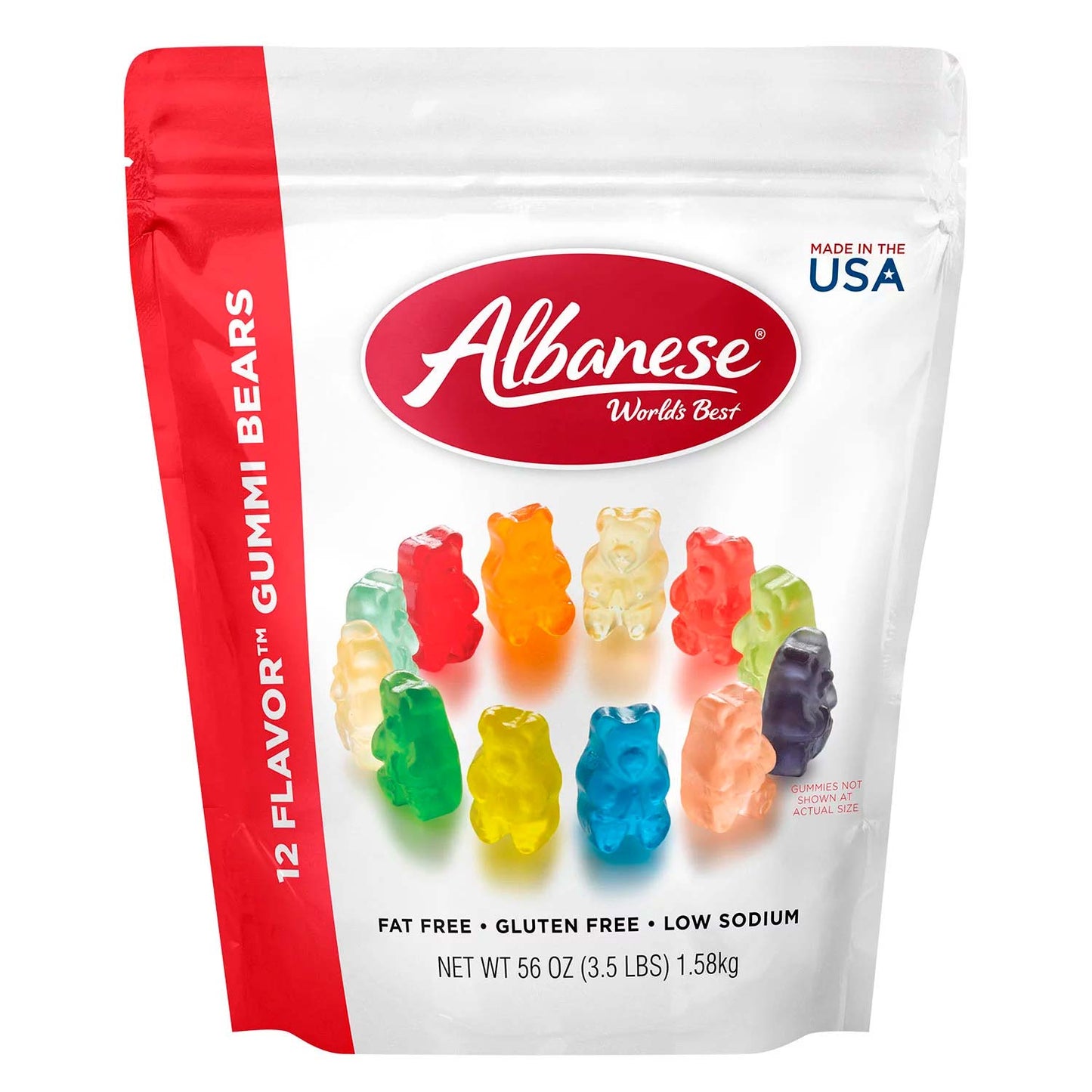 Albanese 12 Flavor Gummi Bear Share Bag – 56oz